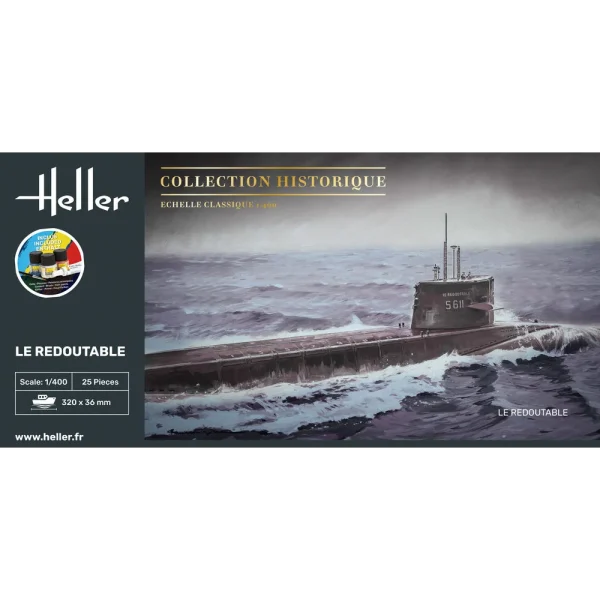 1000570750-2 Heller - STARTER KIT U-Boot S/M Redoutable - 57075