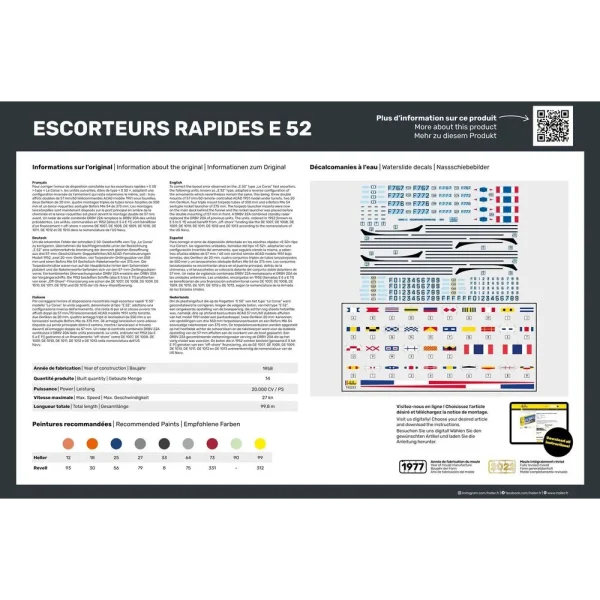 1000570940-3 Heller - STARTER KIT Escorteurs Rapides E 52 - 57094