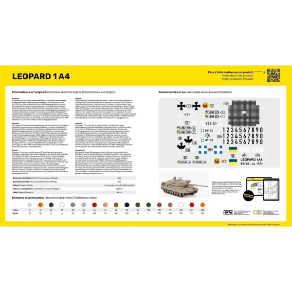1000571260-3 Heller - STARTER KIT Leopard 1A4 - 57126