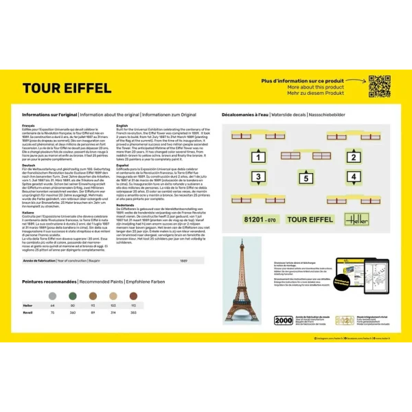 Heller - STARTER KIT Tour Eiffel - 57201