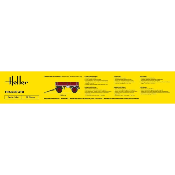 Heller - STARTER KIT Trailer 3to - 57410