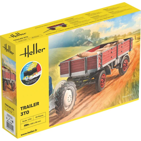 Heller - STARTER KIT Trailer 3to - 57410