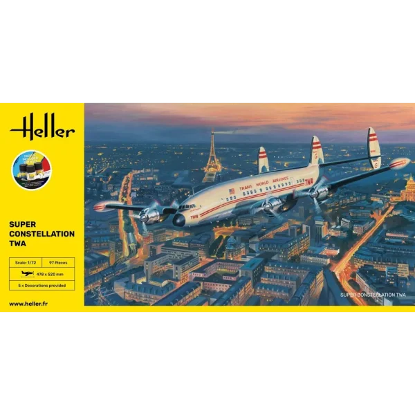 1000583910-2 Heller - STARTER KIT Super Constellation TWA - 58391