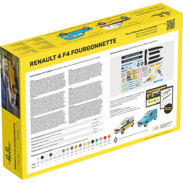 Heller - STARTER KIT Renault 4 F4 Fourgonette - 58700