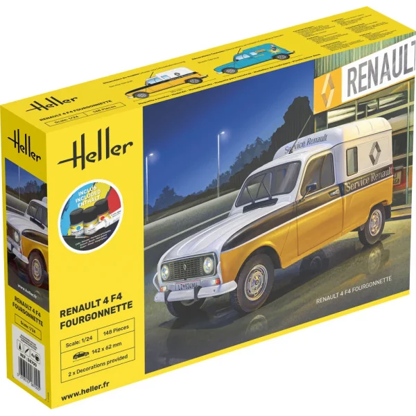 Heller - STARTER KIT Renault 4 F4 Fourgonette - 58700