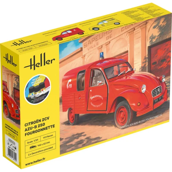 Heller - STARTER KIT Citroen 2CV AZU-B 250 Fourgonnette - 58701