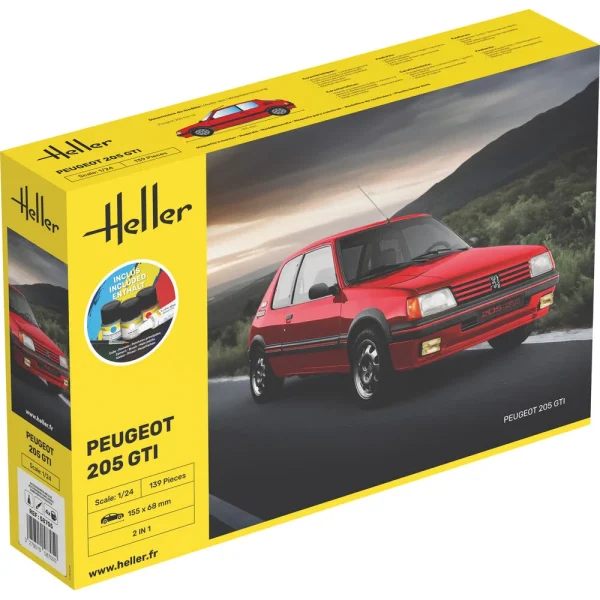 1000587050 Heller - STARTER KIT Peugeot 205 GTI - 58705
