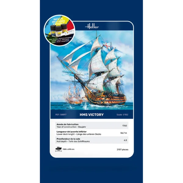 Heller - STARTER KIT HMS Victory - 58897