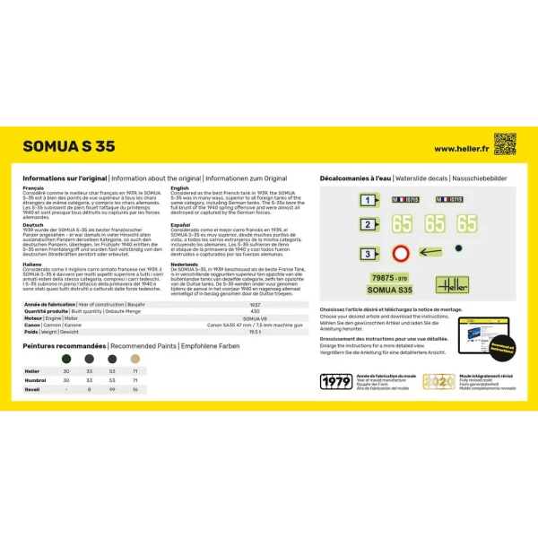 1000798750-3 Heller - Somua S35 - 79875