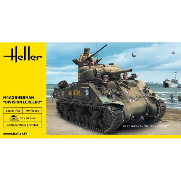 1000798940-2 Heller - M4A2 Sherman "Division Leclerc" - 79894
