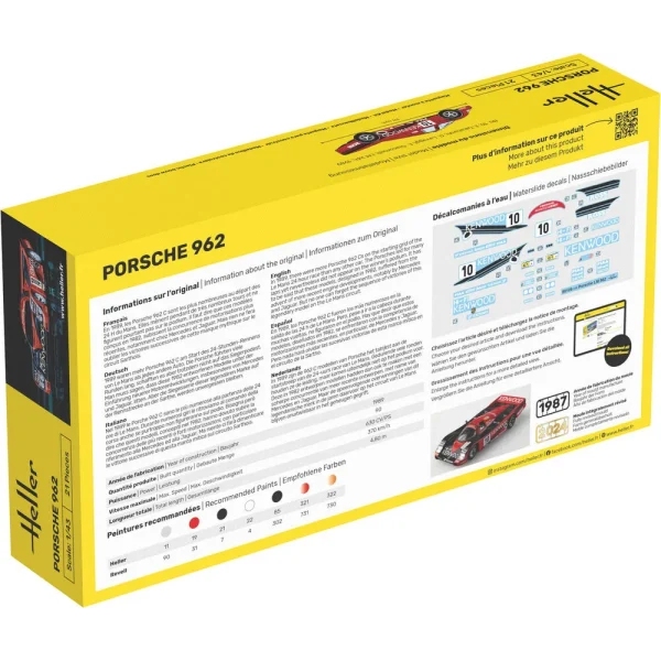 1000801090-1 Heller - Porsche 962 - 80109