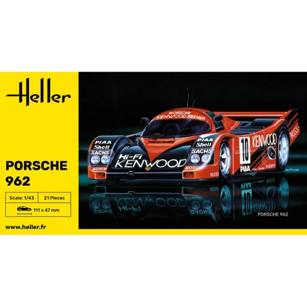 1000801090-2 Heller - Porsche 962 - 80109