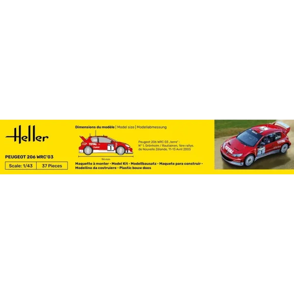 Heller - Peugeot 206 WRC'03 - 80113