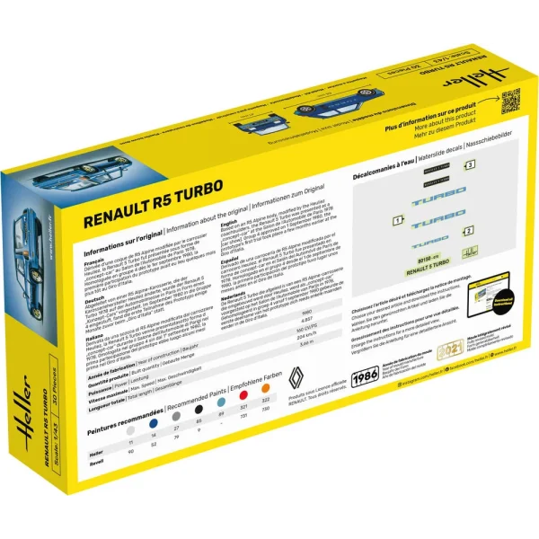 1000801500-1 Heller - Renault R5 Turbo - 80150