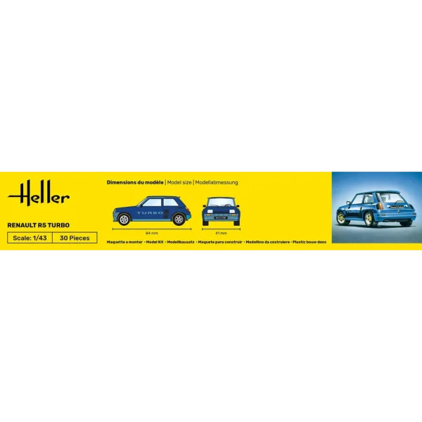 1000801500-4 Heller - Renault R5 Turbo - 80150