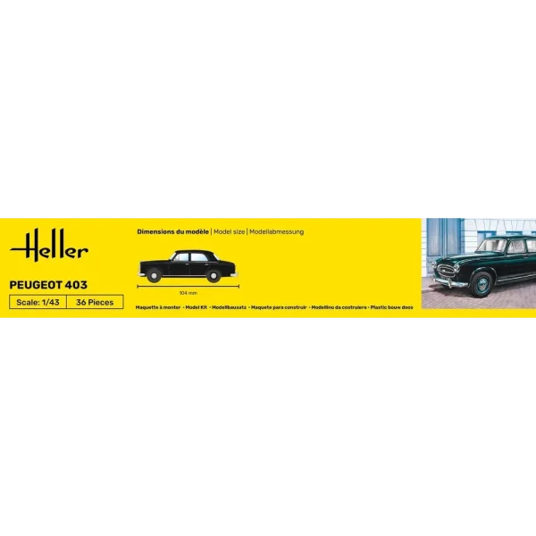 1000801610-4 Heller - Peugeot 403 - 80161