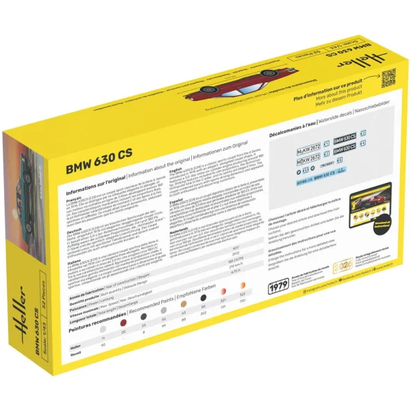 1000801660-1 Heller - BMW 630 CS - 80166