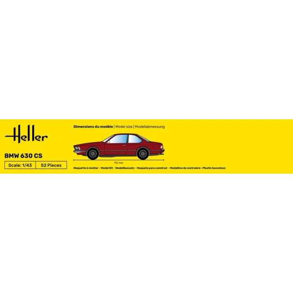 1000801660-4 Heller - BMW 630 CS - 80166