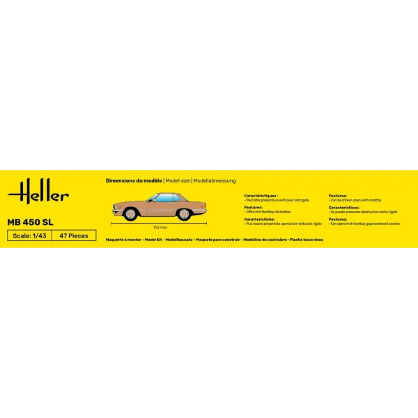 1000801710-4 Heller - MB 450 SL - 80171