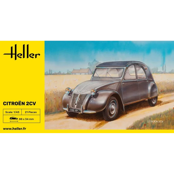 1000801750-2 Heller - Citroen 2 CV - 80175