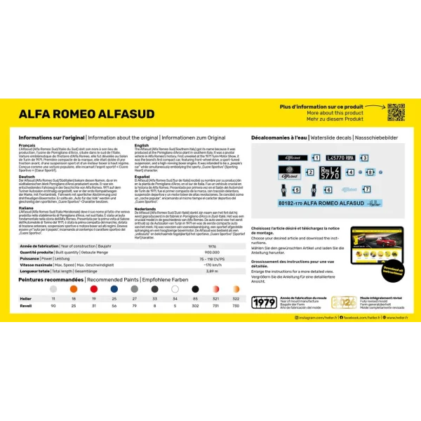 1000801820-3 Heller - Alfa Romeo Alfasud - 80182
