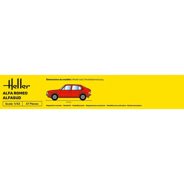 1000801820-4 Heller - Alfa Romeo Alfasud - 80182