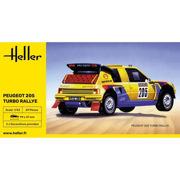 Heller - Peugeot 205 Turbo Rallye - 80189