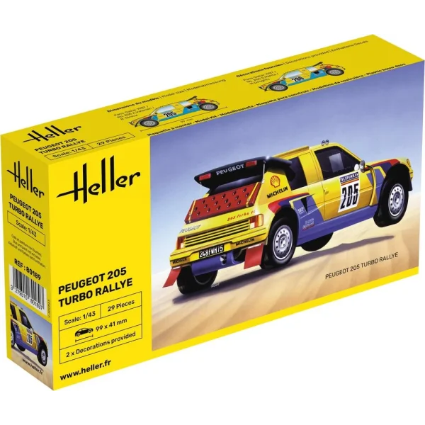 Heller - Peugeot 205 Turbo Rallye - 80189