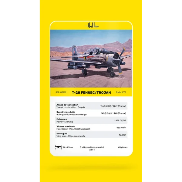 Heller - T-28 Fennec / Trojan - 80279