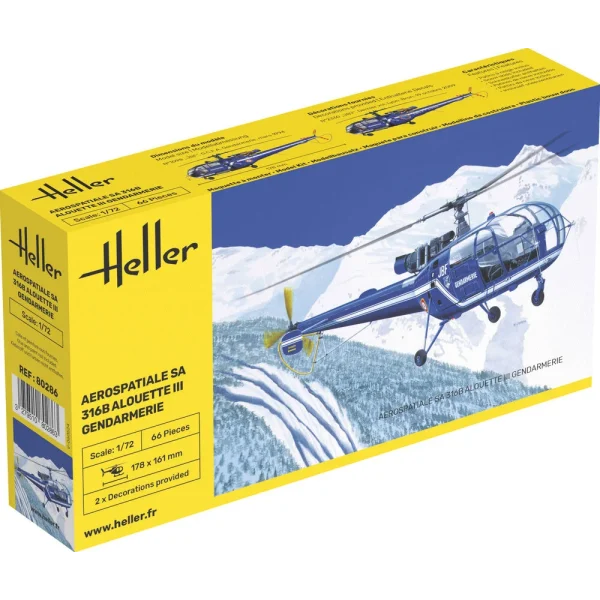 Heller - SA 316 Alouette III Gendarmerie - 80286