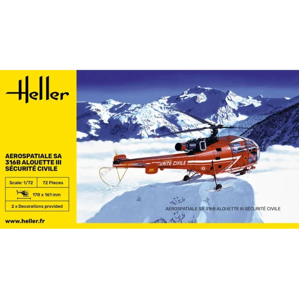 Heller - Alouette III Sécurité Civile - 80289