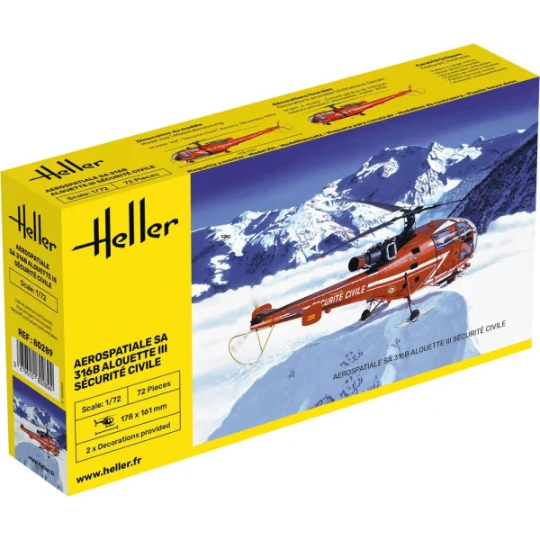 Heller - Alouette III Sécurité Civile - 80289