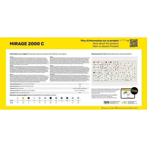 1000803030-3 Heller - Mirage 2000 C - 80303