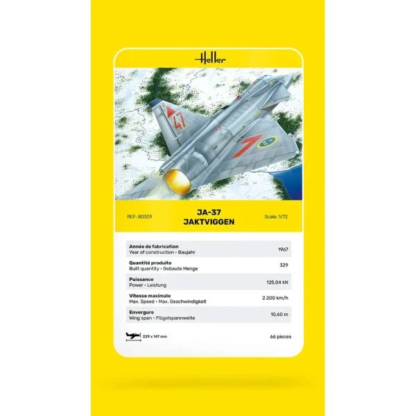 Heller - Ja-37 Jaktviggen - 80309