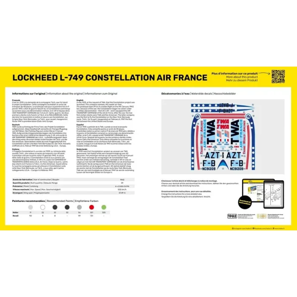 Heller - L-749 Constellation A.F. - 80310