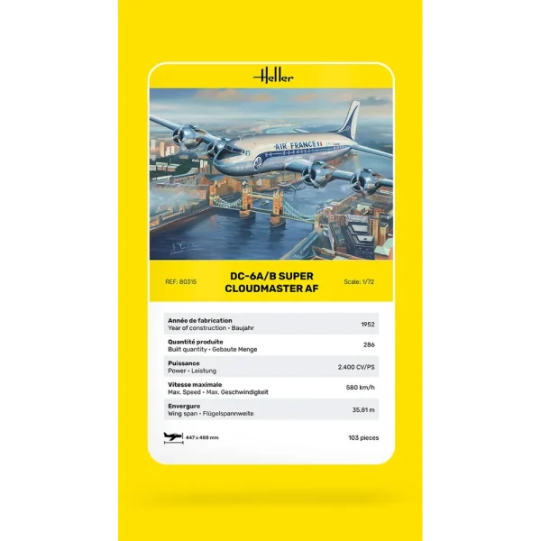 Heller - DC6 Super Cloudmaster AF - 80315
