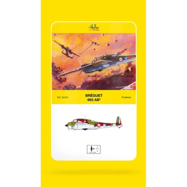 1000803920-card Heller - Breguet 693/2 - Heller Museum - 80392