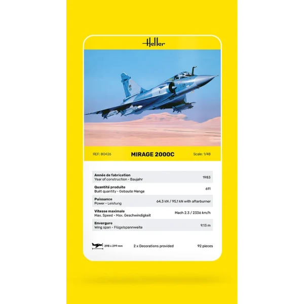 1000804260-card Heller - Mirage 2000 C - 80426