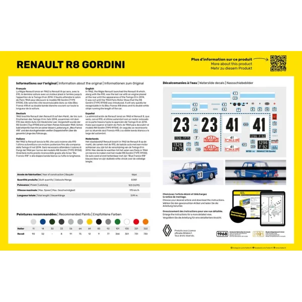 Heller - Renault R8 Gordini - 80700