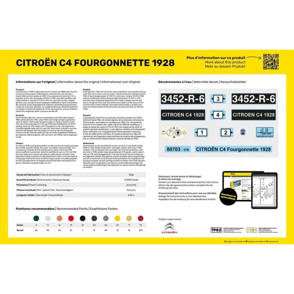 1000807030-3 Heller - Citroen C4 Fourgonnette 1928 - 80703