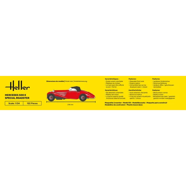 1000807100-4 Heller - 500 K Special Roadster - 80710