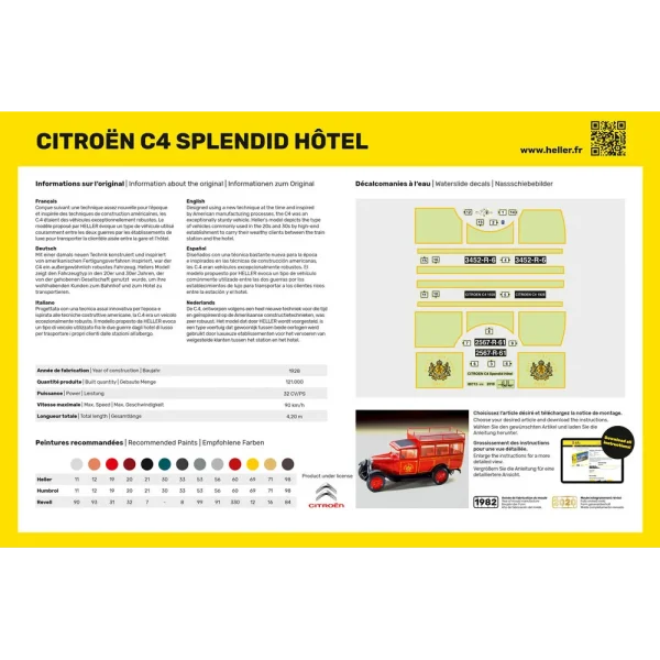 1000807130-3 Heller - Citroen C4 "Splendid Hotel" - 80713