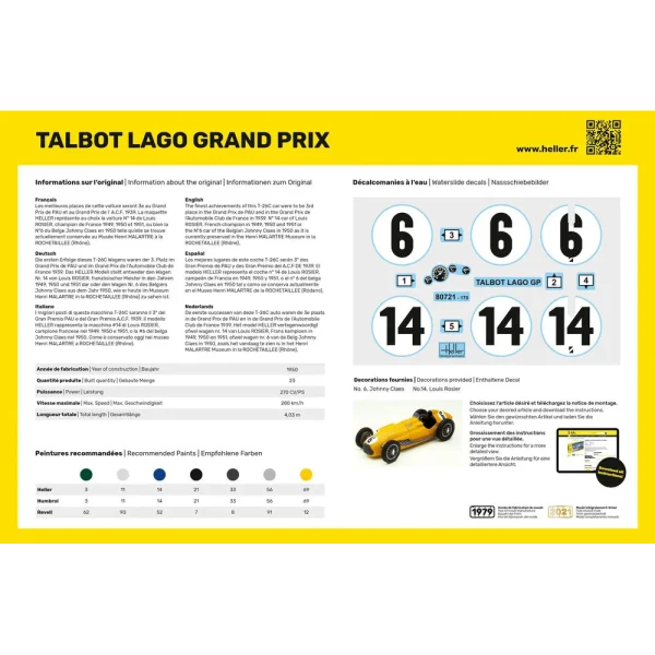 1000807210-3 Heller - Talbot Lago Grand Prix - 80721