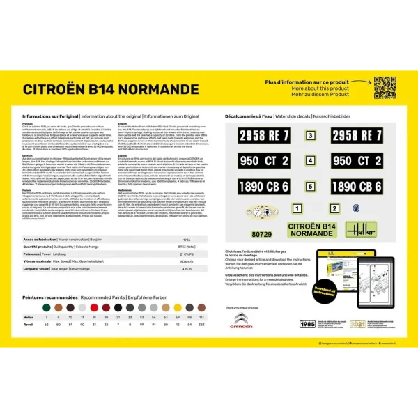 1000807290-3 Heller - Citroen B14 Normande - 80729