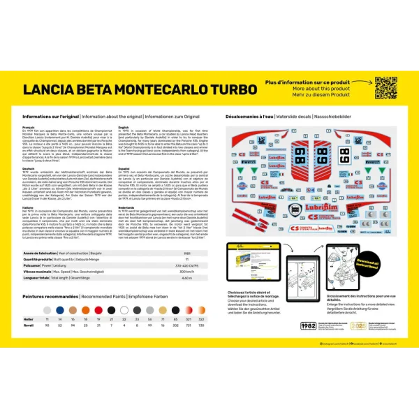 1000807410-3 Heller - Lancia Beta Montecarlo Turbo - 80741