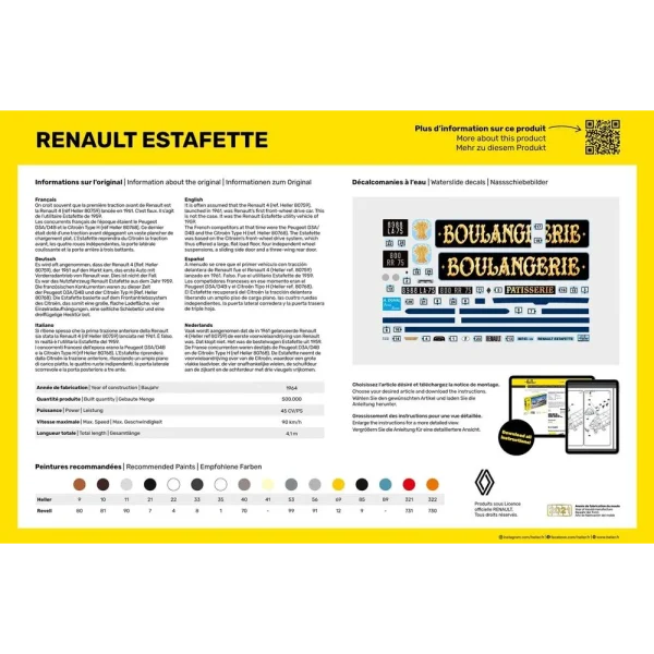 1000807430-3 Heller - Renault Estafette - 80743