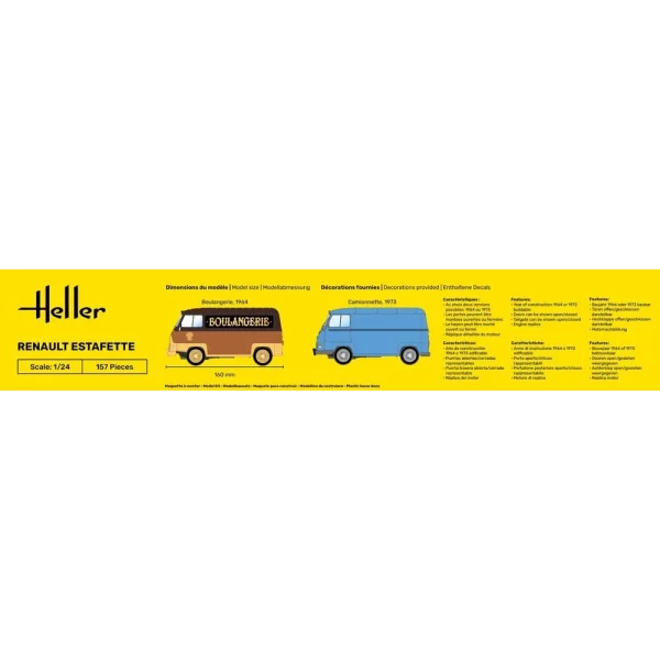 1000807430-4 Heller - Renault Estafette - 80743