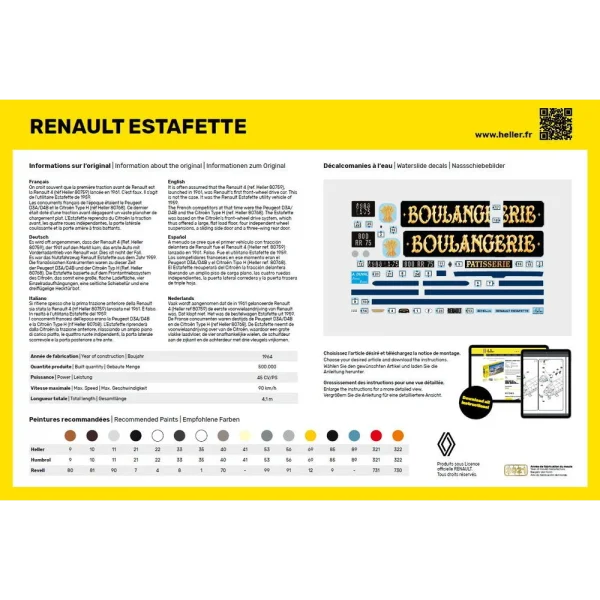 1000807430-5 Heller - Renault Estafette - 80743
