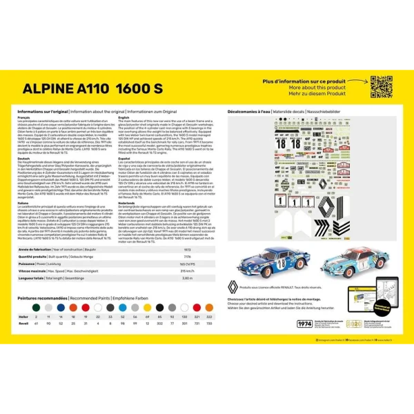 1000807450-3 Heller - Alpine A110 (1600S) - 80745