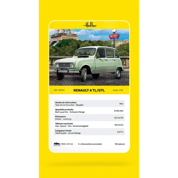 Heller - Renault 4TL/GTL - 80759